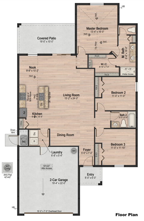 The Groves at Lake Ella Homes for Rent in Fruitland Park photo of three bedroom floorplan